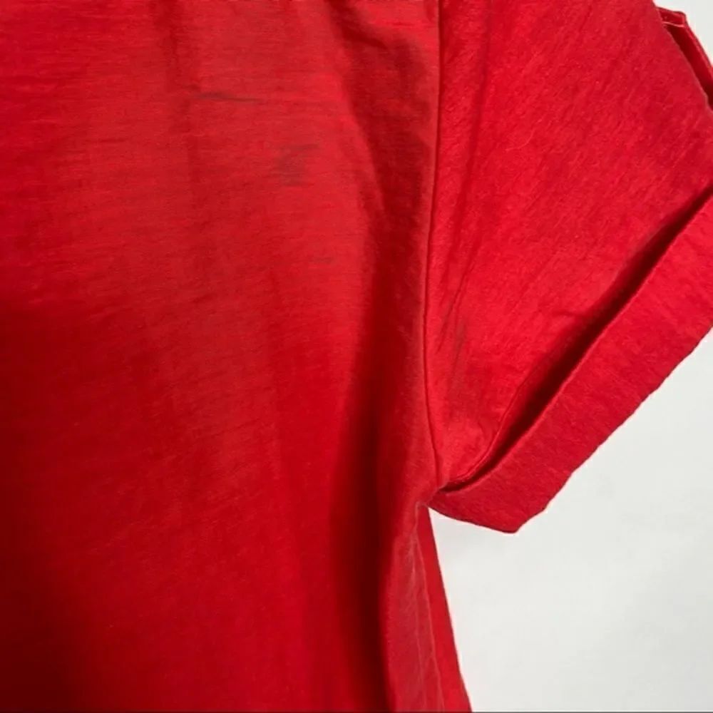Zara Basic Red Collared V-neck Tunic Dress Small - Picture 7 of 8